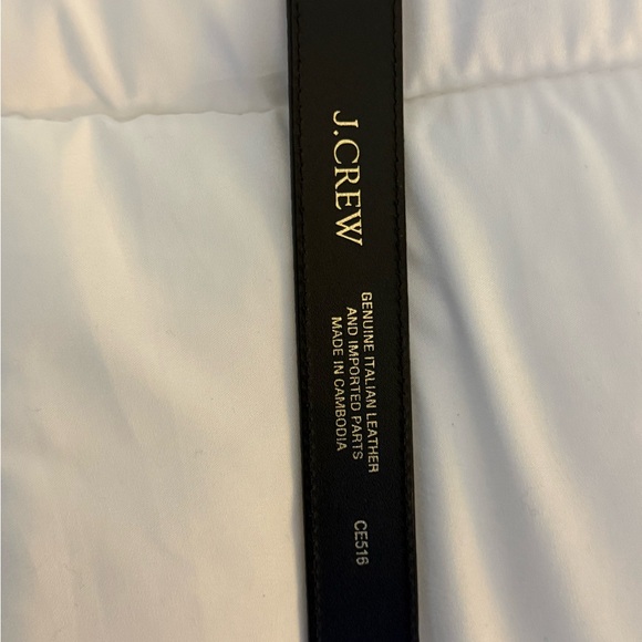 J. Crew Tortoise Brown / Black Belt with Gold Buckle - Picture 2 of 4